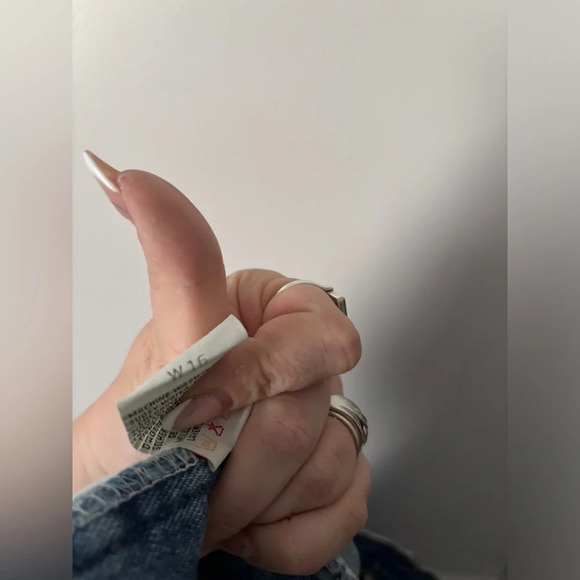 Vintage | Huntington Ridge | High-Waisted Denim Mini Skirt  | Size 16 - Picture 7 of 11